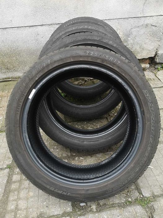 Летни гуми 225 45 17   DUNLOP SP SPORT FASTRESPONSA   4 броя   6+ мм грайфер
