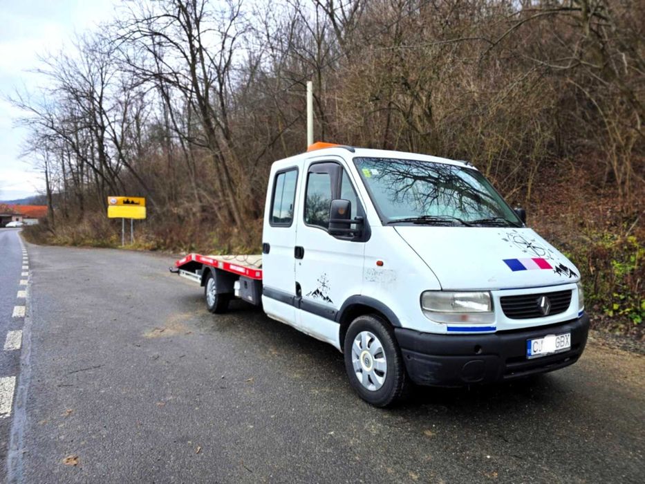 Renault Master 2.5 DCi Platforma Auto - Cabina Dubla 6 Locuri - 120CP