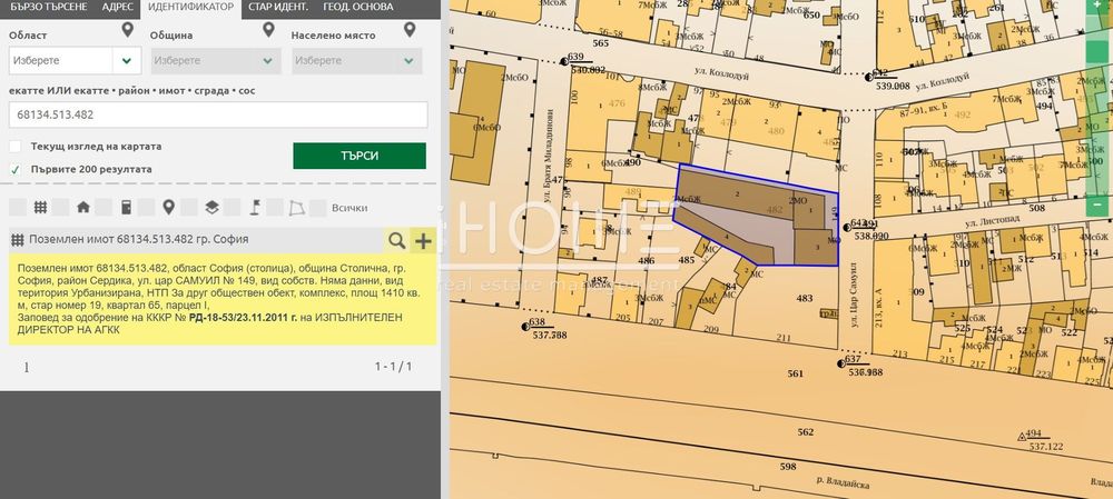 Продава се Парцел в София, Център - 1500 кв.м за 1334 €/кв.м - Снимка #8