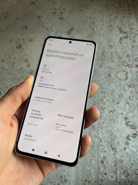 Redmi Note 13 8/128Gb sotiladi!