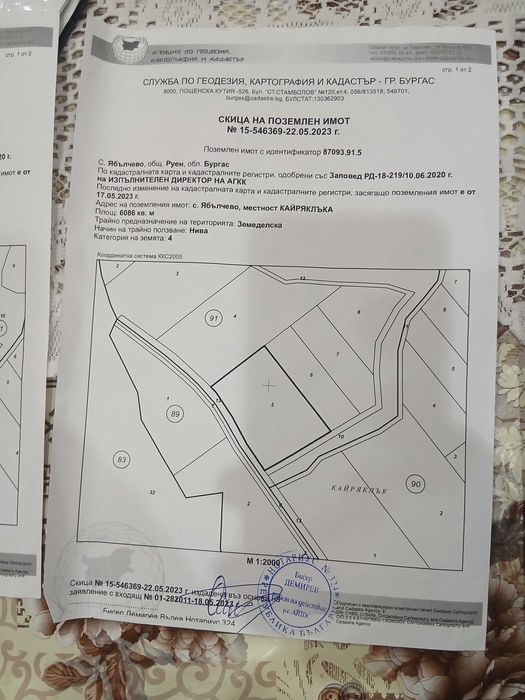 Продавам 23 декара земеделско място