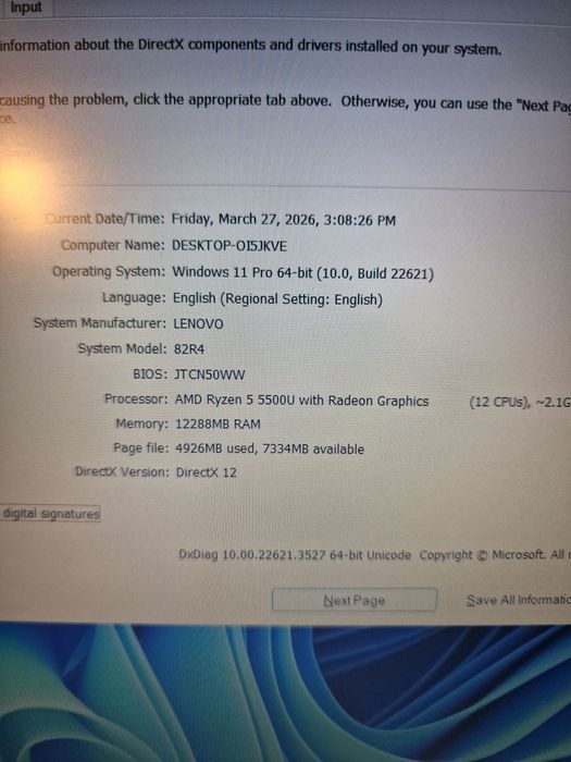 Laptop Lenovo Ideapad 1