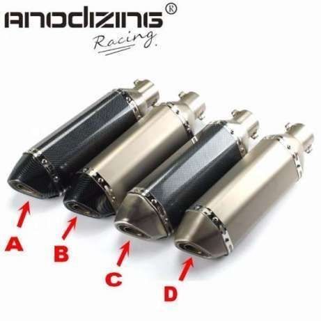 спортно гърне Akrapovic ауспух за мотоциклети 57 cm гърне за мотор FAT