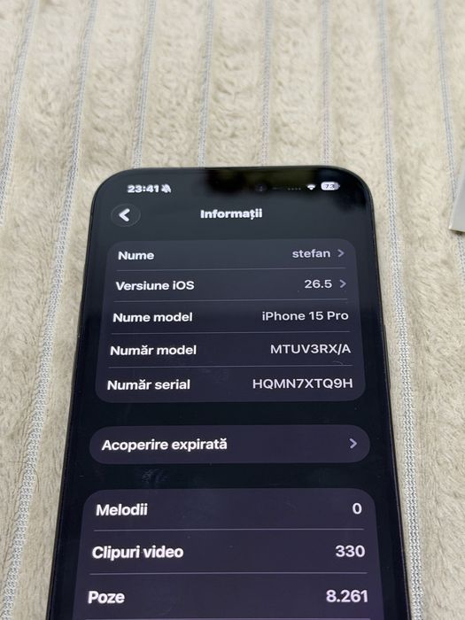Iphone 15 pro black titaniu