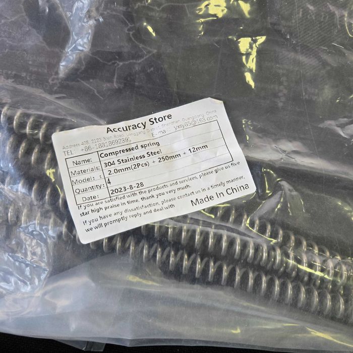 Пружина разные размерах