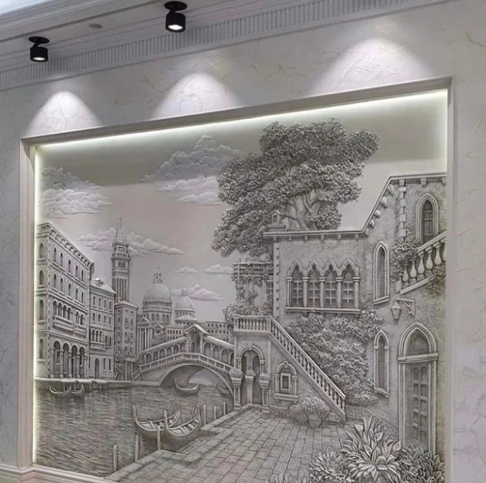 Роспись барельеф картины художники фактура декор стен и потолков rasm