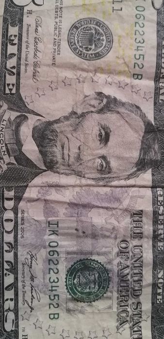 Bancnotă 5 dolari din 2006 pentru colecționari