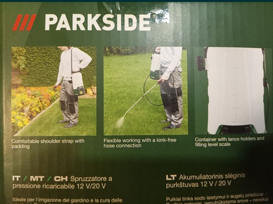 Parkside pompa electrica 12V 20V stropit pomi vie atomizor pe baterie