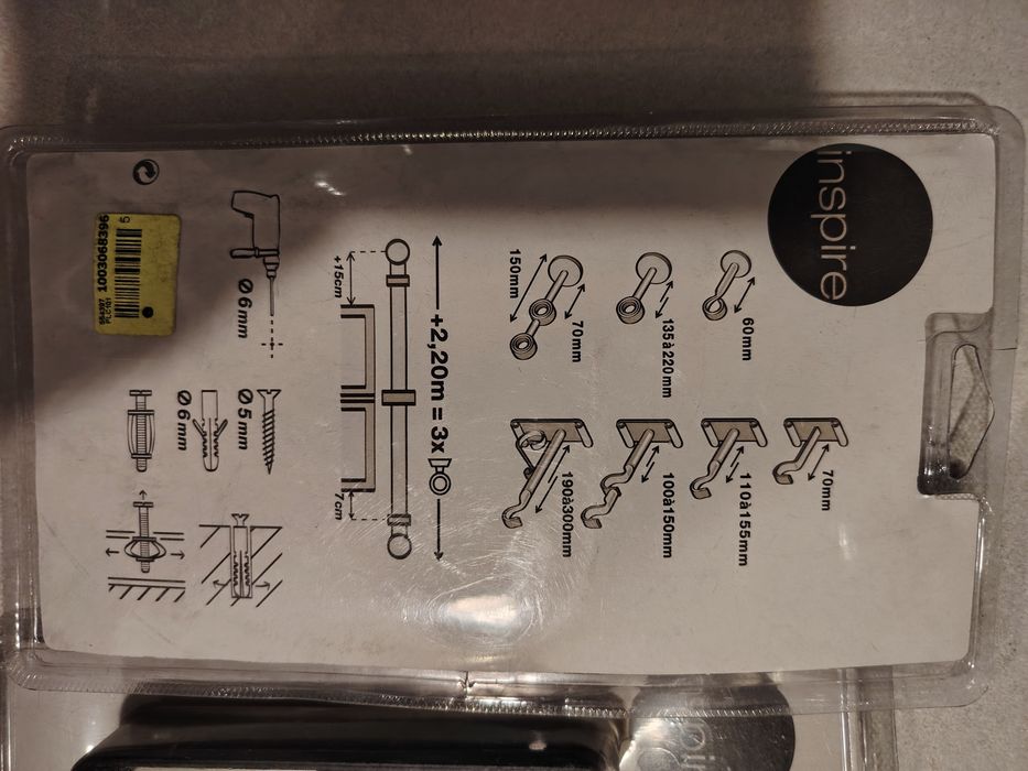 Vând set de 2 suporturi metalice decorative pentru galerii  marca Insp