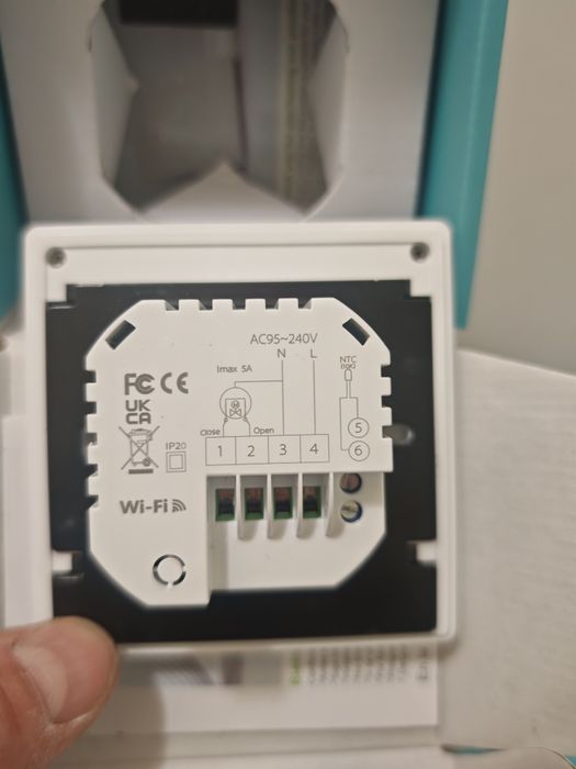 Интелигентен цифров термостат K2MRH3A,черен, LCD, тъч бутони