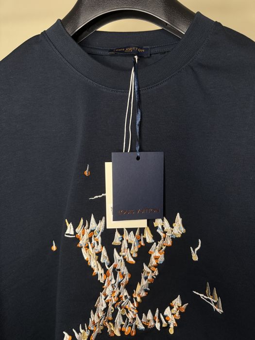 Тениска Louis Vuitton - Embroidered Cotton T-Shirt