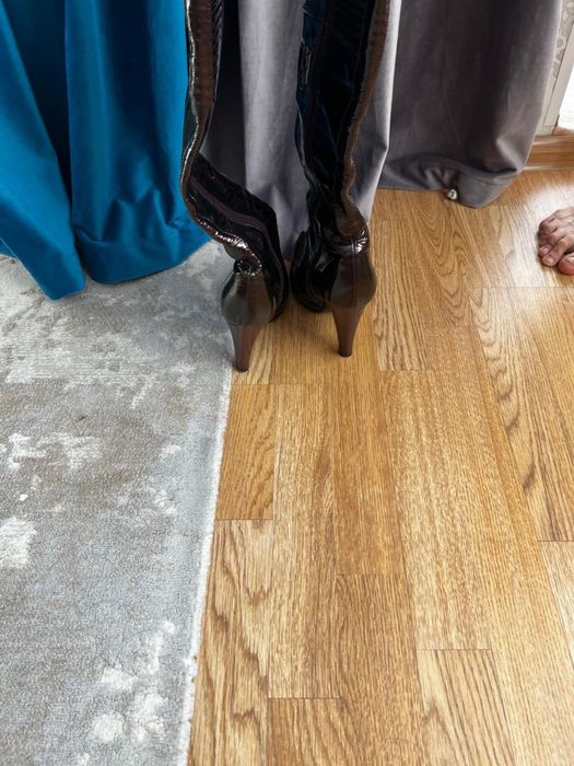 Осенние сапоги, нат кожа