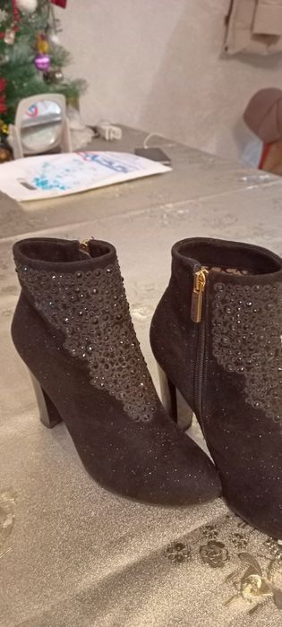 Ботильоны жамшевый, вечерный