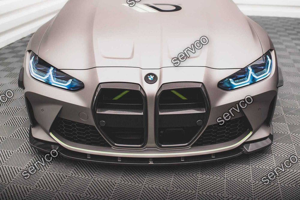 Prelungire bara fata Bmw Seria M4 G82 2021- v5 - Maxton Design Carbon