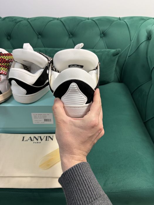 Adidasi Lanvin Curb Lace-Up piele naturala Full Box colectie noua