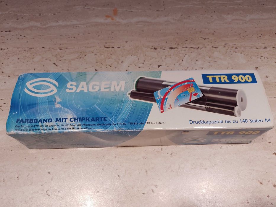 Sagem Thermo-Transfer-Rolle TTR 900  + Chip - ORIGINALA