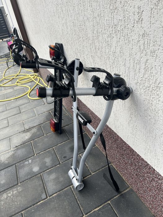 Suport pentru 2 biciclete, Thule Xpress 970 si suport numar cu lumini