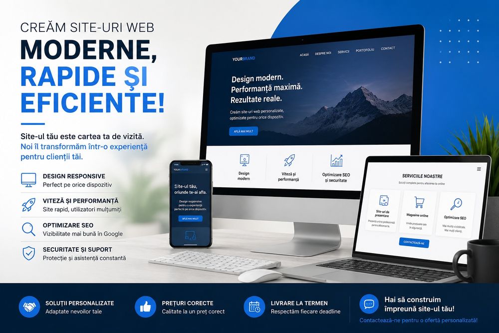 Fac siteuri web  pentru diferite nevoi