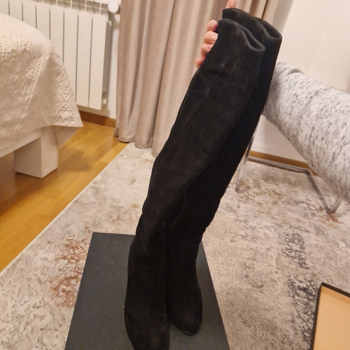 Cizme piele întoarsă musette