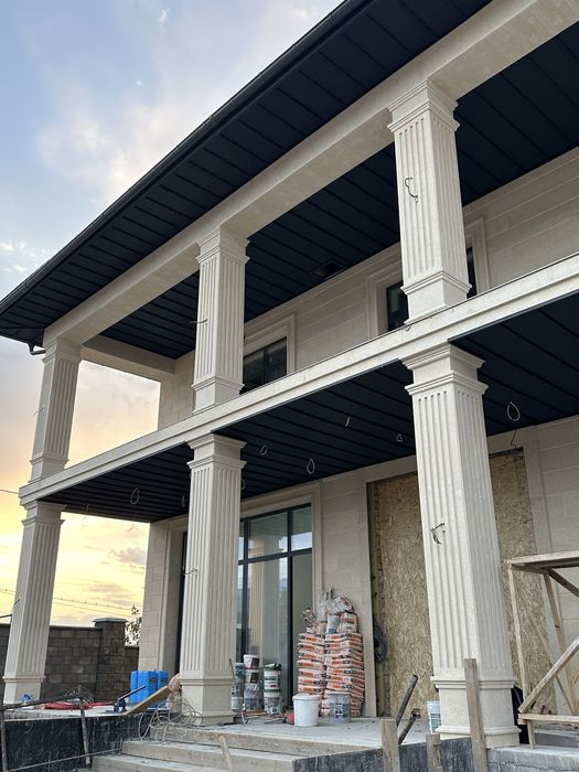 Травертин,гранита,мрамора. Облицовка фассада. От 10.000