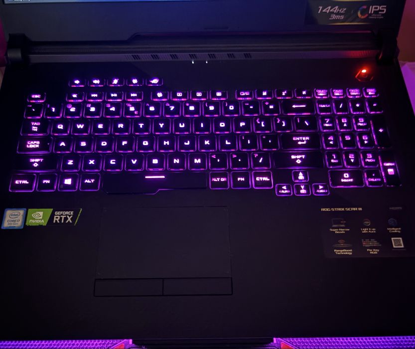 Laptop Asus Rog Strix 17.3 16 GB HDD 1 TB + 256 SSD NVIDIA GeForce RTX