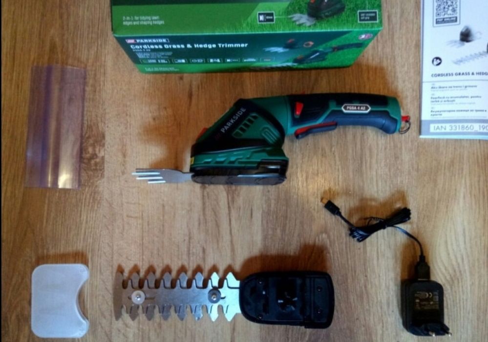 Foarfeca electrica pentru iarba si gard viu,acumulator 4v-2Ah,Nou!