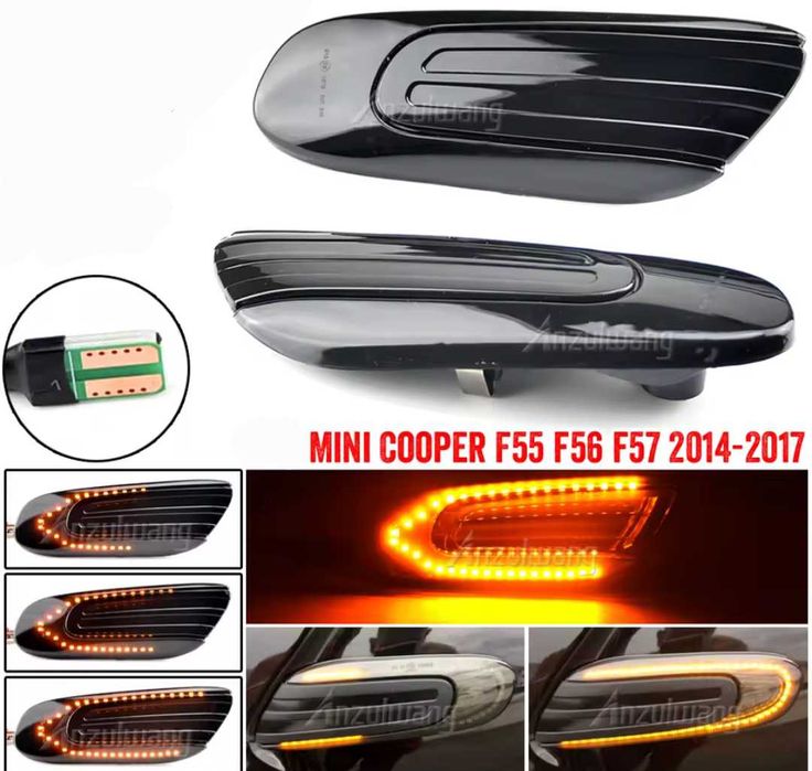 Динамични бягащи мигачи за калниците Mini Cooper F55 56 57 Мини Купър