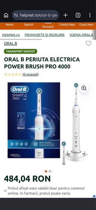 Periuta Oral B Smart 4 4000