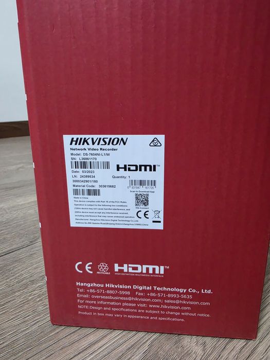 Nvr all in one, hikvision 4 canale