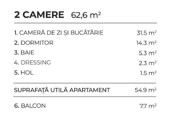 Apartament 2 camere - complex rezidential nou — fotografia 3
