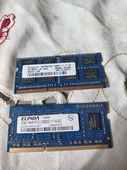 Memorii RAM 4+2gb DDR3