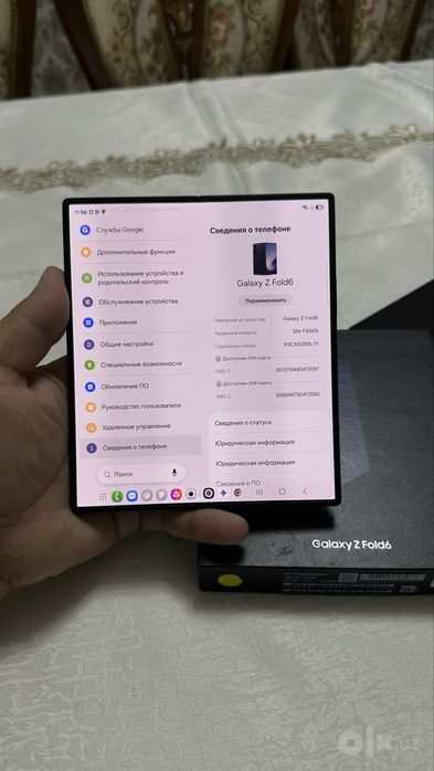 Galaxy z fold 6 12/256 gb   1 Sim uzimedan otkan