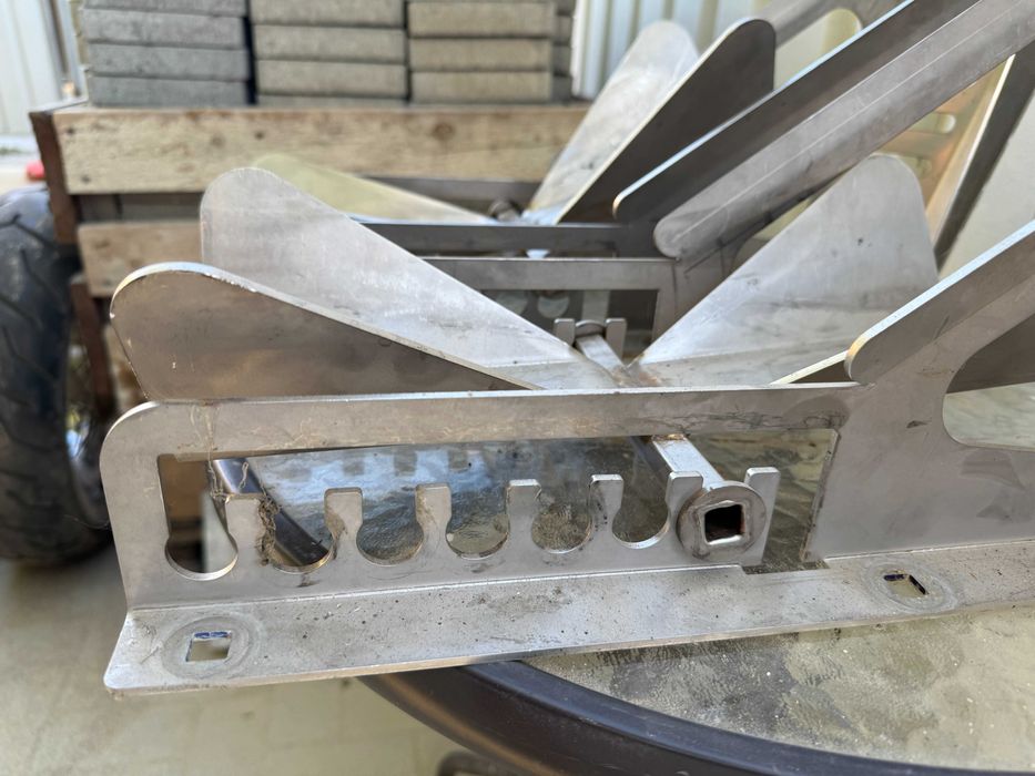 Suport roata fata moto - Inox