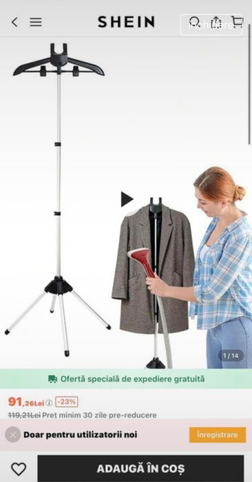 Fier de calcat+suport