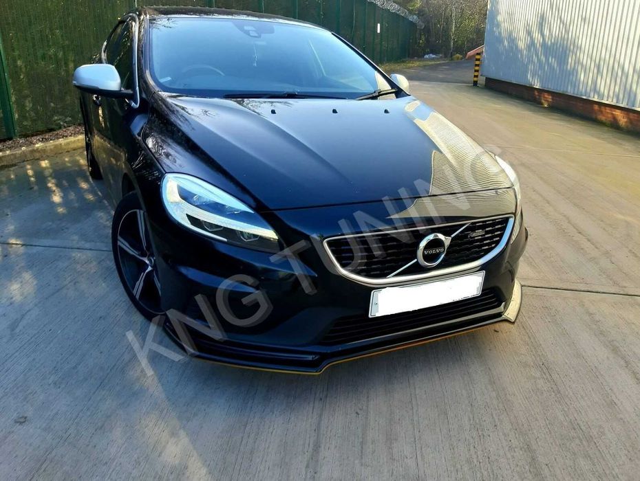 Преден лип спойлер за волво в40 р дизайн / volvo v40 lip spoiler r design / добавка за предна броня / нож