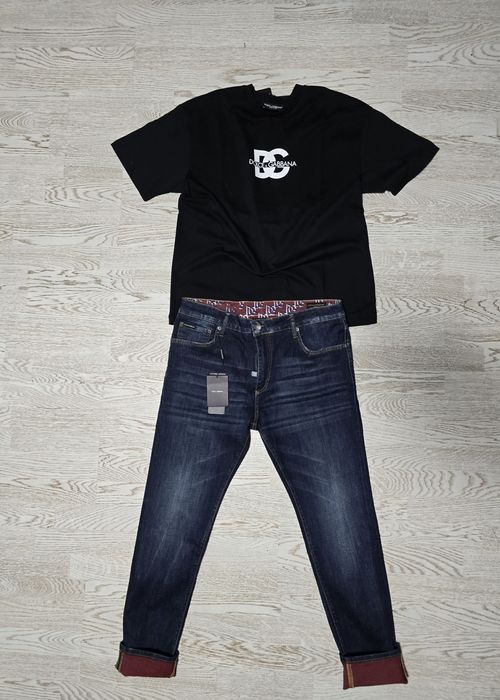 Tricou premium blugi premium dsquared d&g