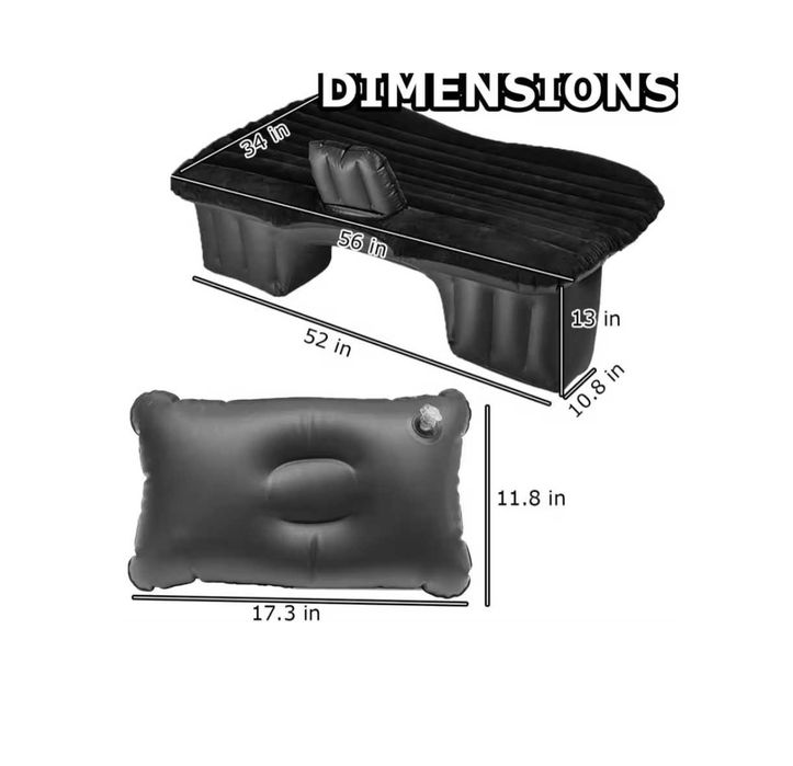 Матрас надувной для автомобиле 12 в насос+подушки и Доставка бесплатно
