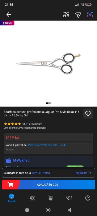 Foarfeca jaguar 5.5 inch noua sigilata