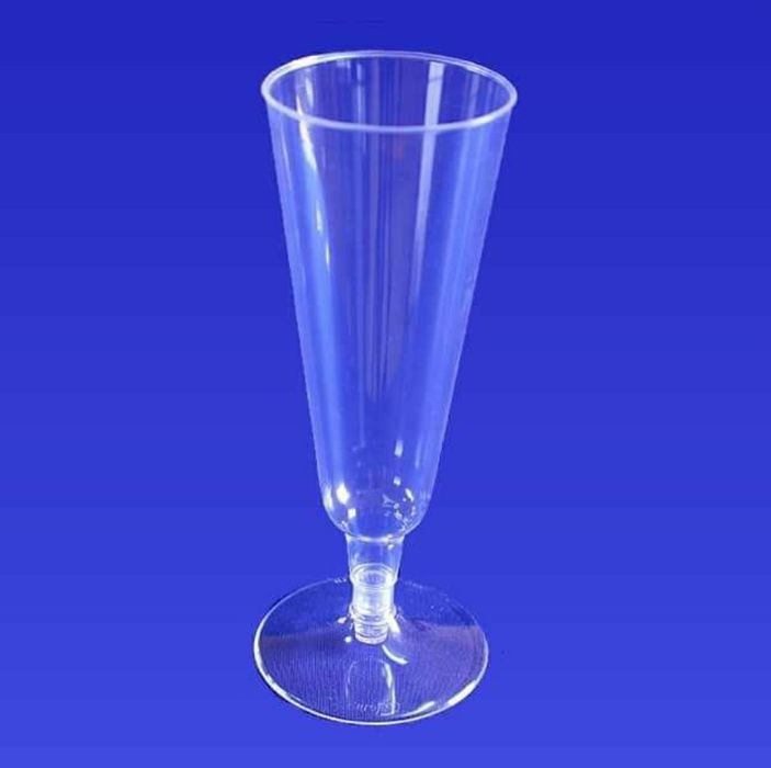 Set pahare pt. șampanie din acril transparent 25 bc/set