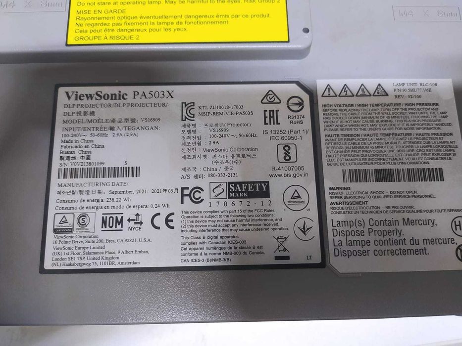 Проектор ViewSonic PA503X