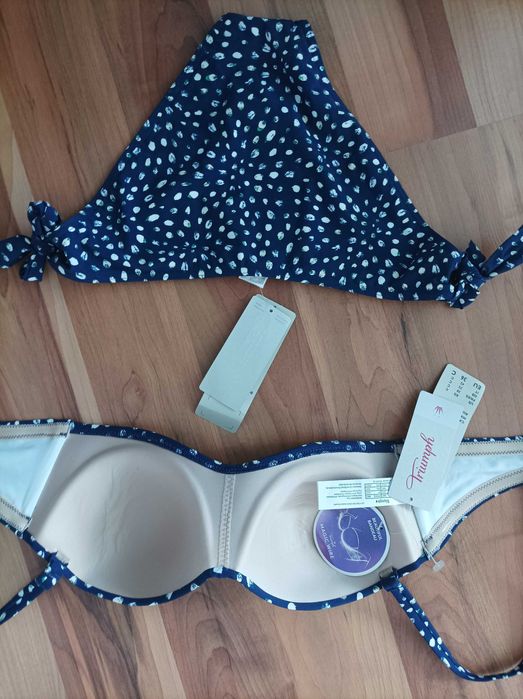 Triumph/Twin set  36C нов бански и сутиен от две части