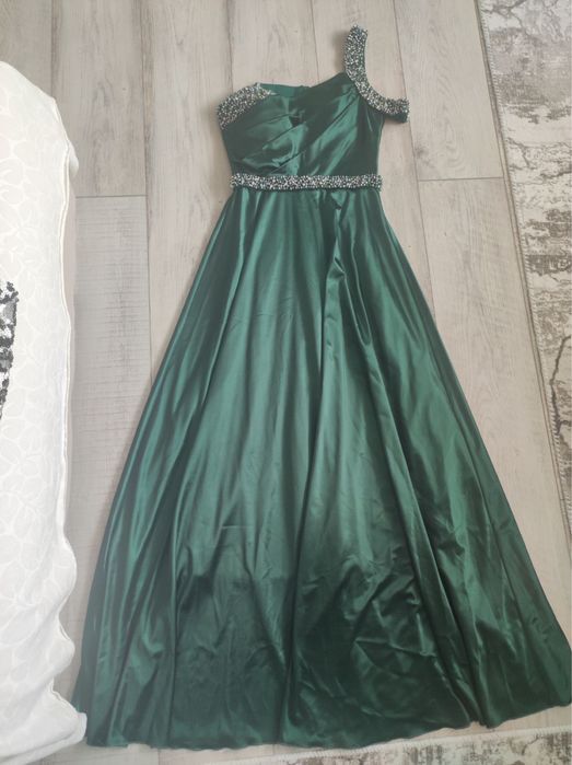 Зелена Официална рокля 38 размер