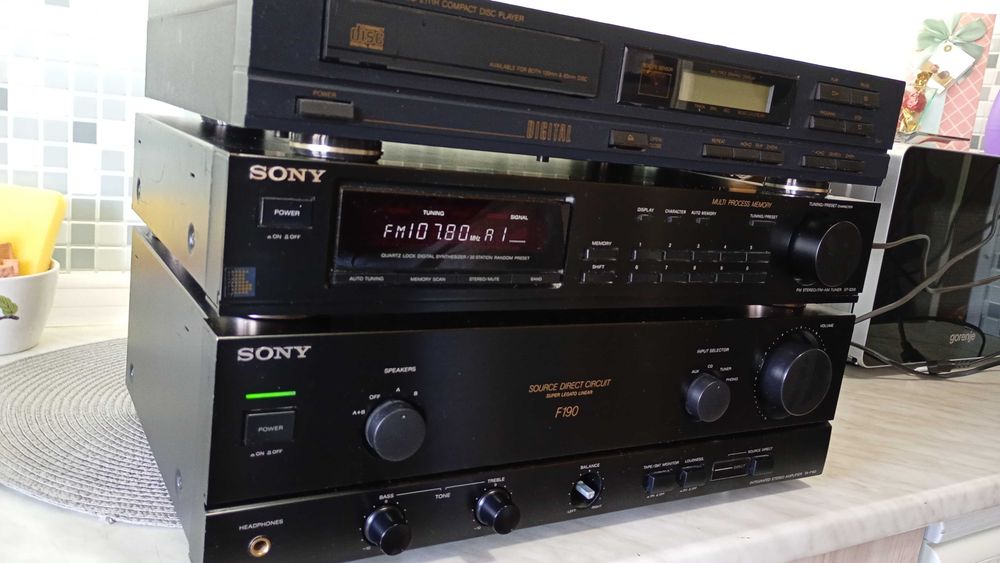 SONY уредба усилвател тунер сд плеър цд плеар cd player tuner amp сони система