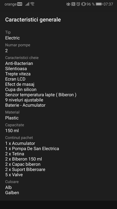 Pompa de san electrica dubla Doopser DPS-002 Premium , cu acumulator s