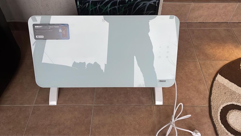 Smart glass panel heater 1500w