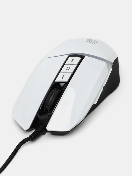 Проводная игровая мышь Bloody W60MAX PANDA WHITE RGB Gaminig Mouse 1.4