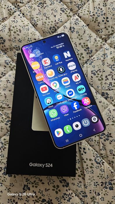 Samsung S24 Cream 128 GB Батерия на 99% Неразличим от Нов