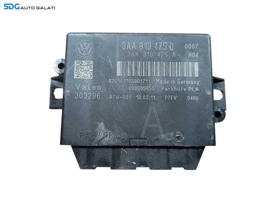 Calculator Confort Modul Senzori Parcare Volkswagen Sharan 2011 - 2016 Cod 3AA919475D 3AA919475A [LR2046]