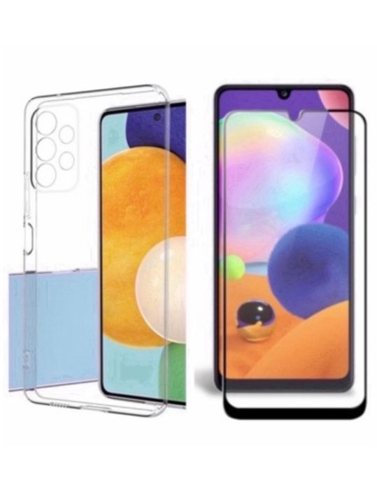 Samsung A51/A52/A53/A54/A55/A56 Pach Full Husa TPU + Folie Sticla Soft