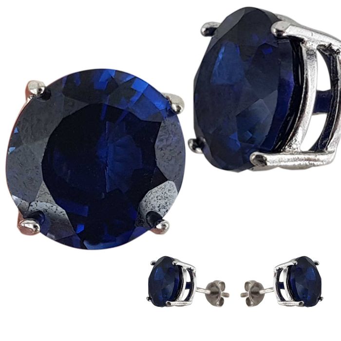 Vand cercei din Argint 925% Intense-Blue, noi, 39 lei.